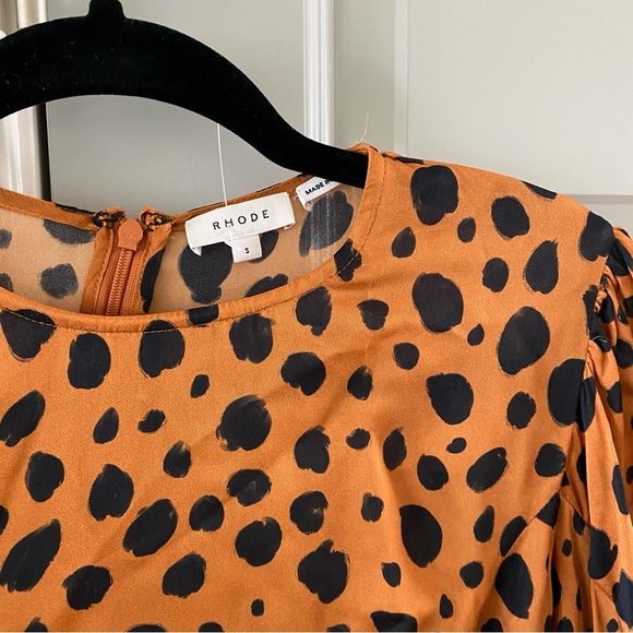 New Rhode Pia Cheetah Dot Dress - Picture 5 of 7